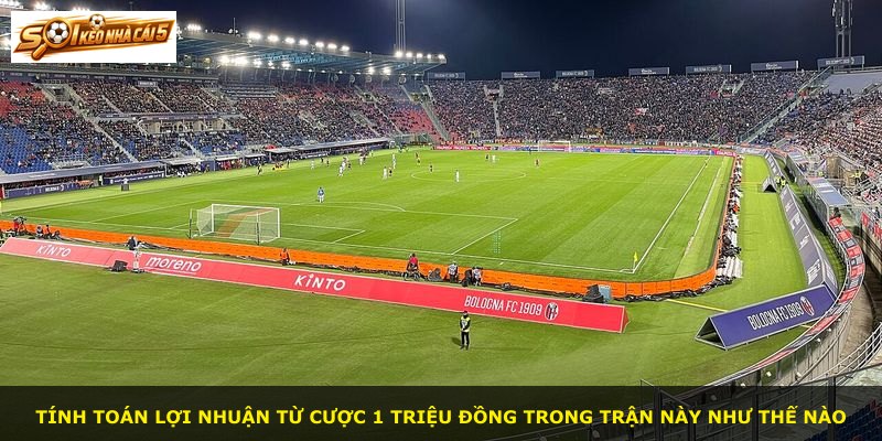 Tính toán lợi nhuận từ cược 1 triệu đồng trong trận này như thế nào